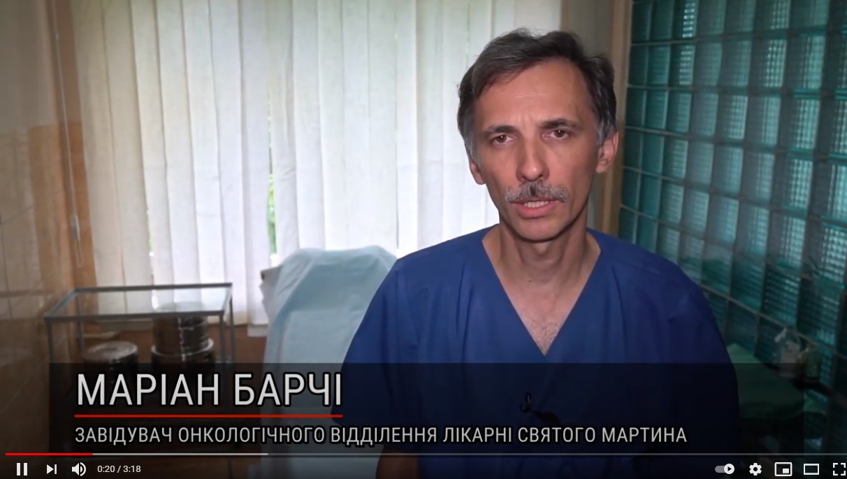 Маріан Барчі, завідувач онкологічного відділення Лікарні святого Мартина Маріан Барчі, завідувач онкологічного відділення Лікарні святого Мартина