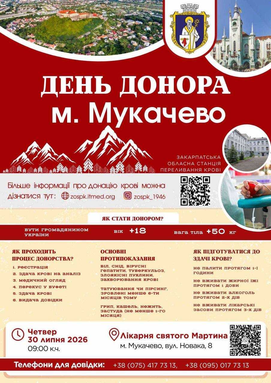 У Лікарні Святого Мартина вкотре відбудеться День донора