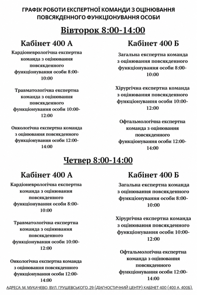 Експертні команди з оцінювання повсякденного функціонування особи